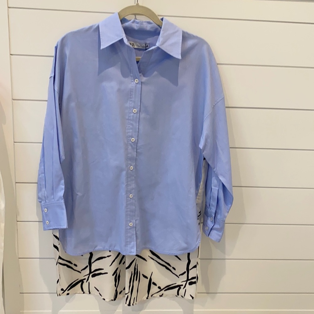 Zara Mixed Media Top